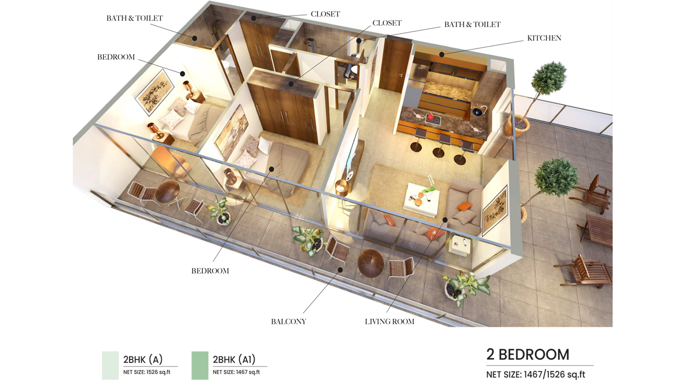 2 Bedroom